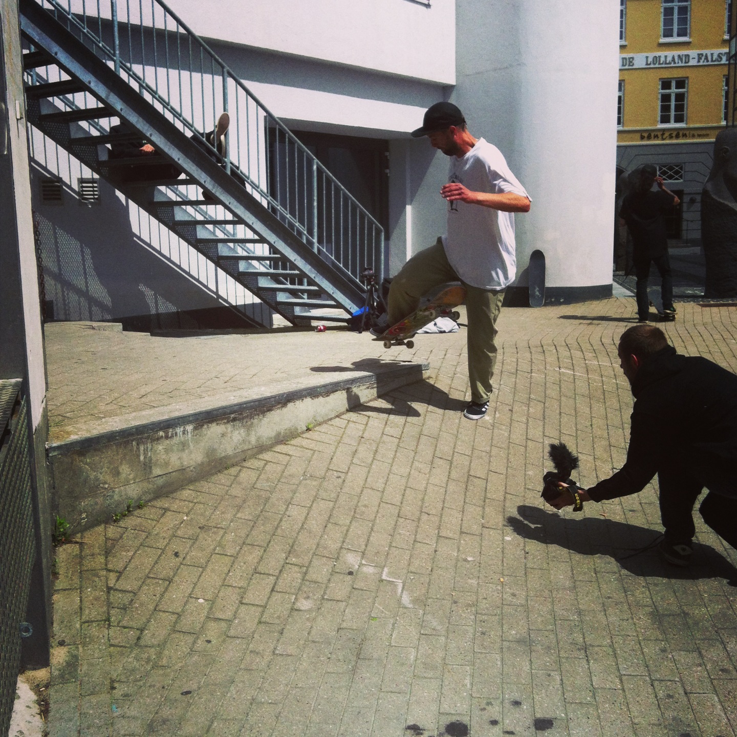 Mads Christensen Bertram Kirchert Chris Larsson Pierre Stachurska Henrik Bønk Linden Rasmus Razz Pedersen Hans Bødker Ronni Kjærside Nykøbing Falster skatetour skatetrip session skatepark labforum labcph local skateshop kulturfabrikken streetmission